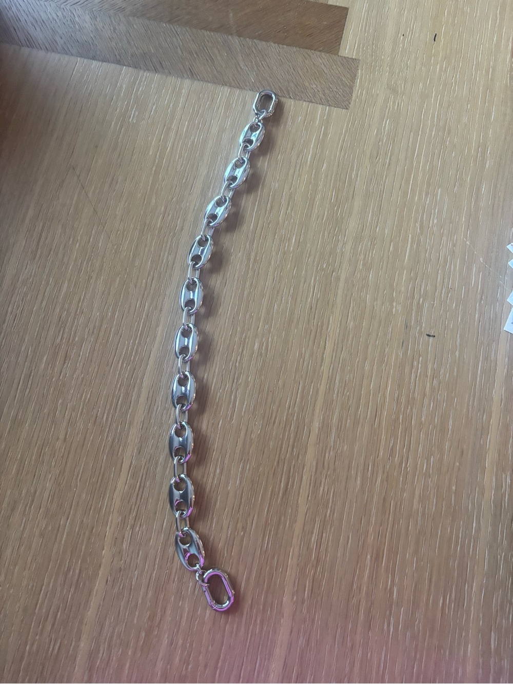 Clare V silver Chain Shortie Bag Strap